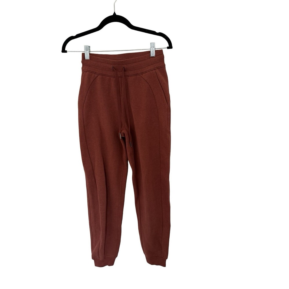 Lululemon‎ Scuba High Rise Jogger Pants Womens 2 Rust Activewear